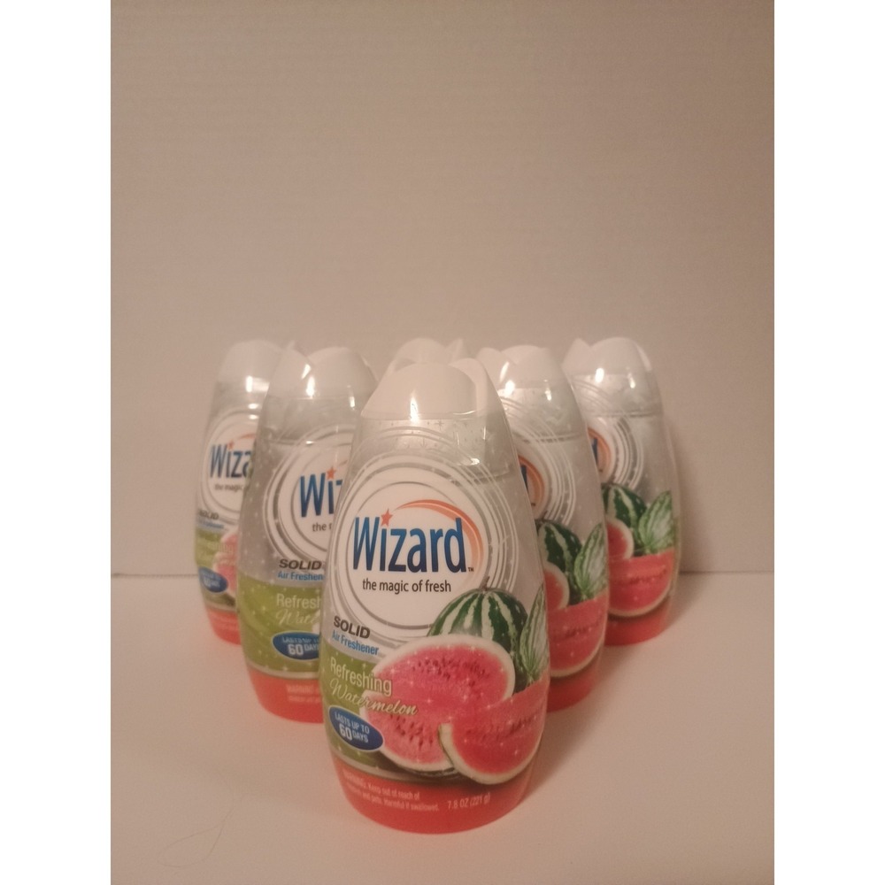 Wizard Solid Air Freshener Lot Of 3 Refreshing Watermelon